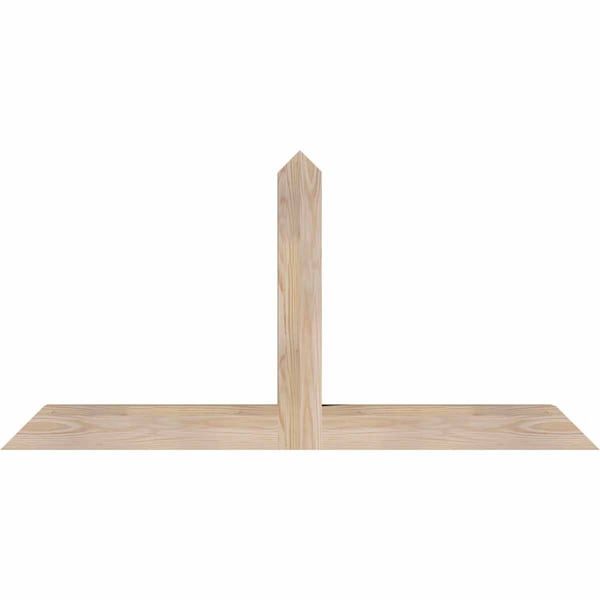 Ekena Millwork Portland Smooth Timber Gable Bracket, Douglas Fir, 48"W x 24"H x 3 1/2"D x 3 1/2"F, 12/12 Pitch GBW048X24X0404POR00SDF - main